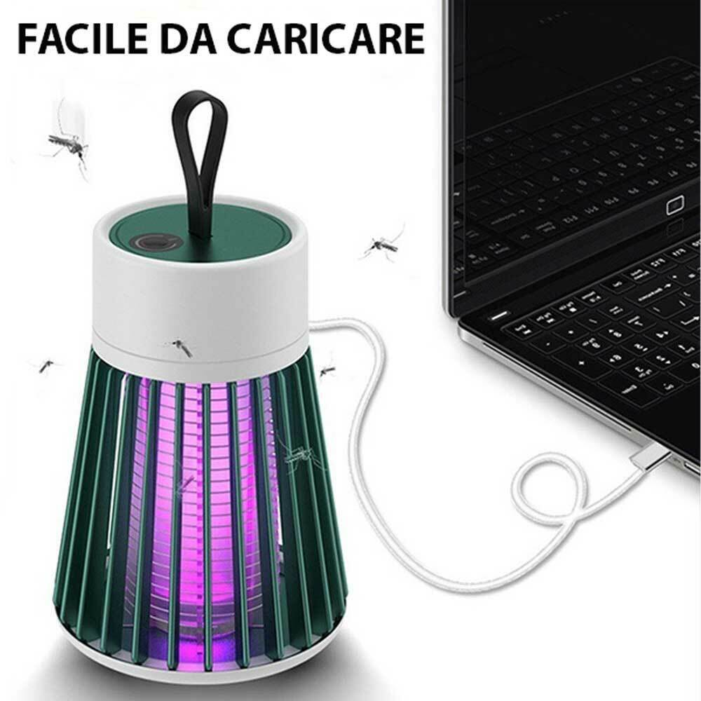 Lampada UV zanzare CARICA USB - Nikita